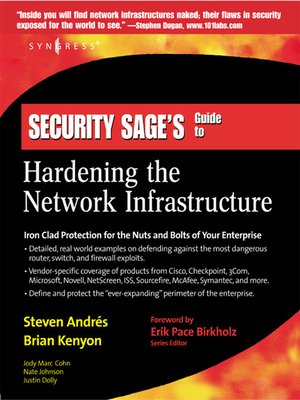 cover image of Security Sage's Guide to Hardening the Network Infrastructure